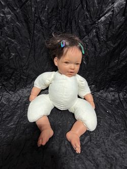 Vintage Berenguer Baby Doll Brown  Eyes & Ear Pierced