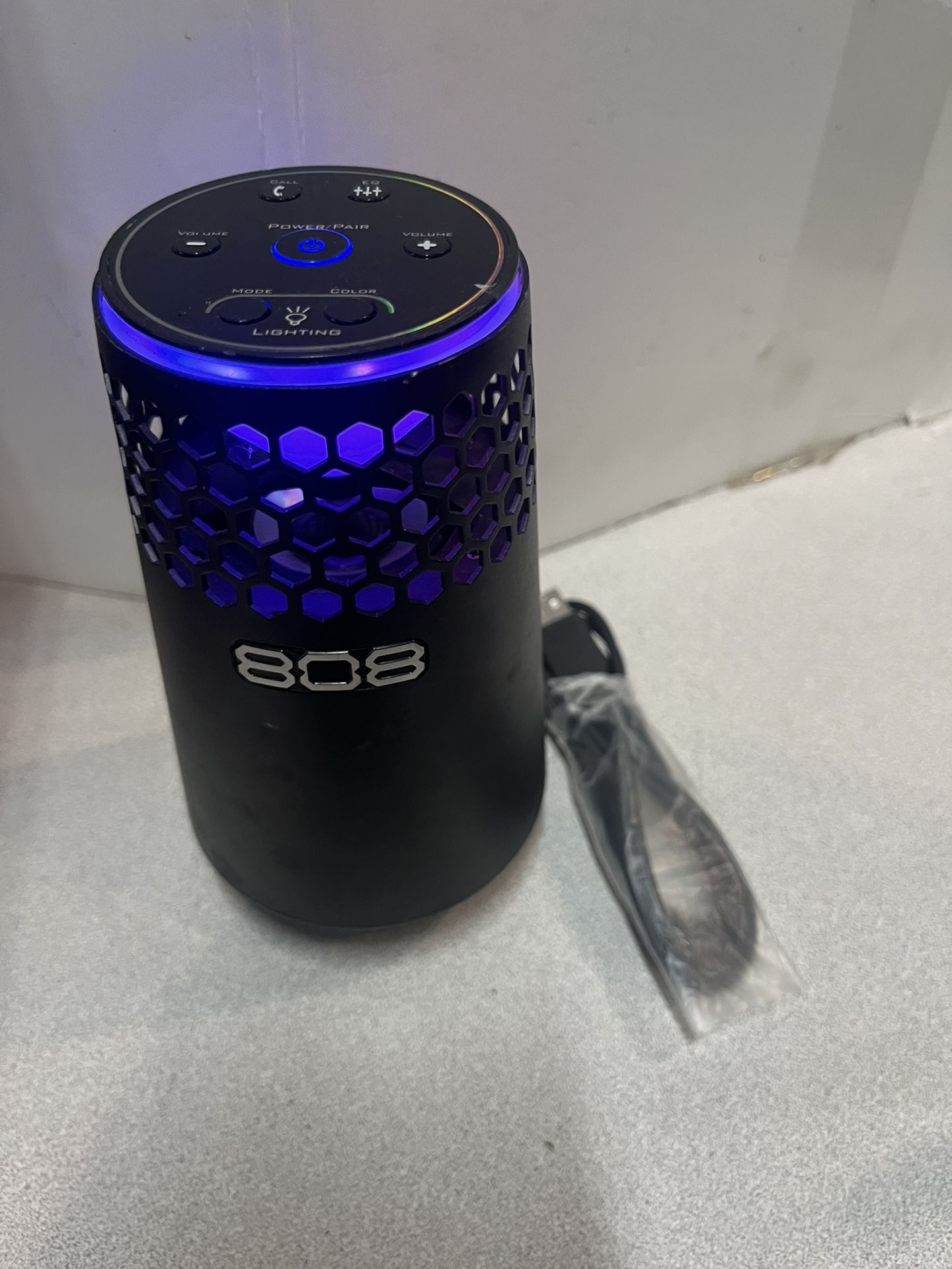 808 HEX Light Bluetooth speaker with LED-Black