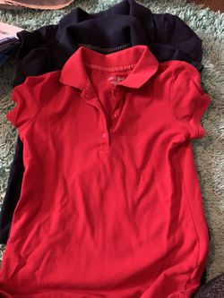 Size 7/8 Girl Uniform Shirts 