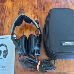 Bose A20 dual Plug Aviation Headset 