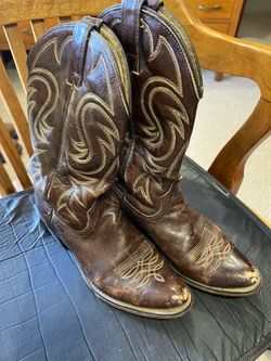 Brown Leather Cowboy Boots