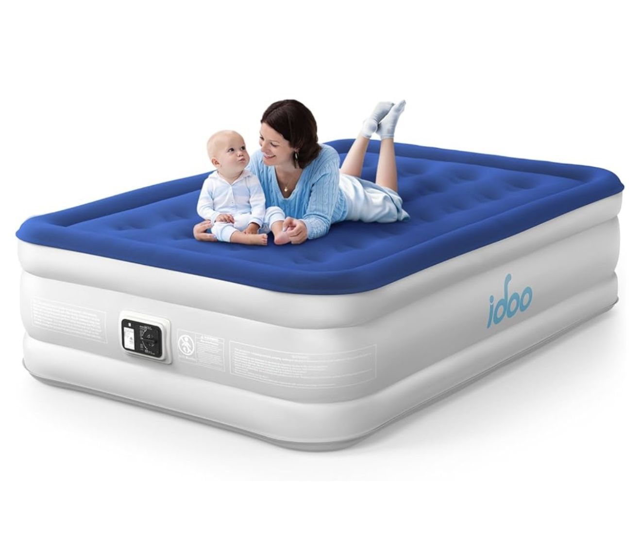 iDOO Air Mattress Full with Built in Pump, Blow up , Portable Inflatable Full size 74x54x16 Guest,  Camping