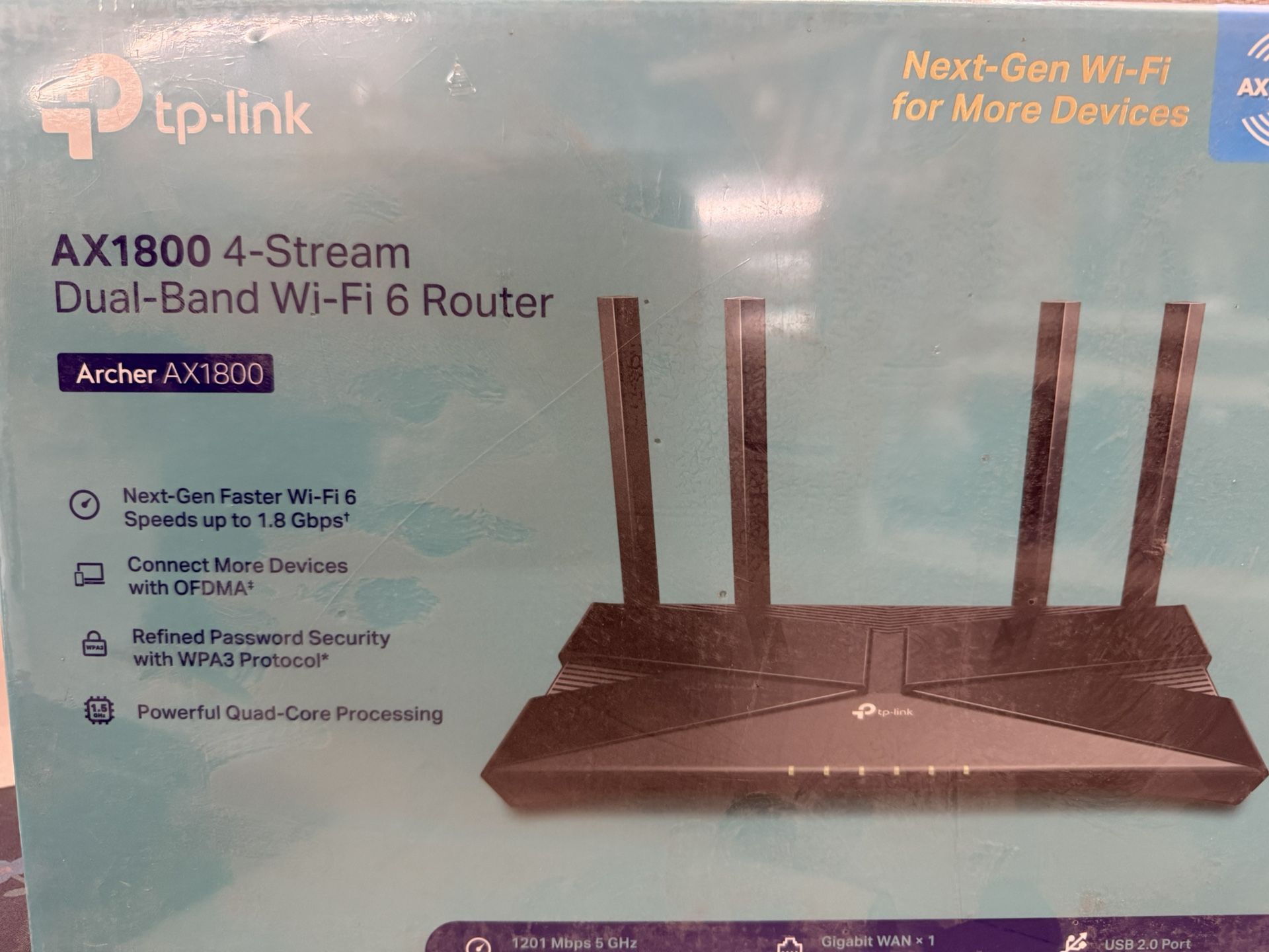 Tp-link AX1800 4-Stream Dual-Band Wi-Fi 6 Router