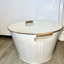 Vintage Looking Decorative Metal Basket