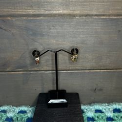 Gold Plated Heart Huggie Hoops