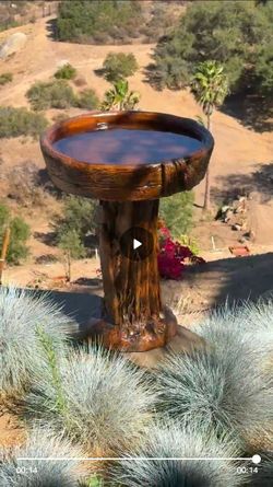 CONCRETE CEMENT BIRDBATH $160 EACH