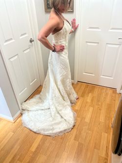 Elegant Beaded Halter Wedding Gown