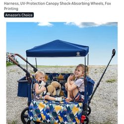 EVER ADVANCED Side-Unzip Wagon Stroller for 2 Kids