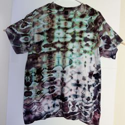 GLITCH GROVE 🌲⚡️ LARGE HANDMADE T-SHIRT