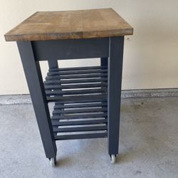 Side Table w/ Shelves