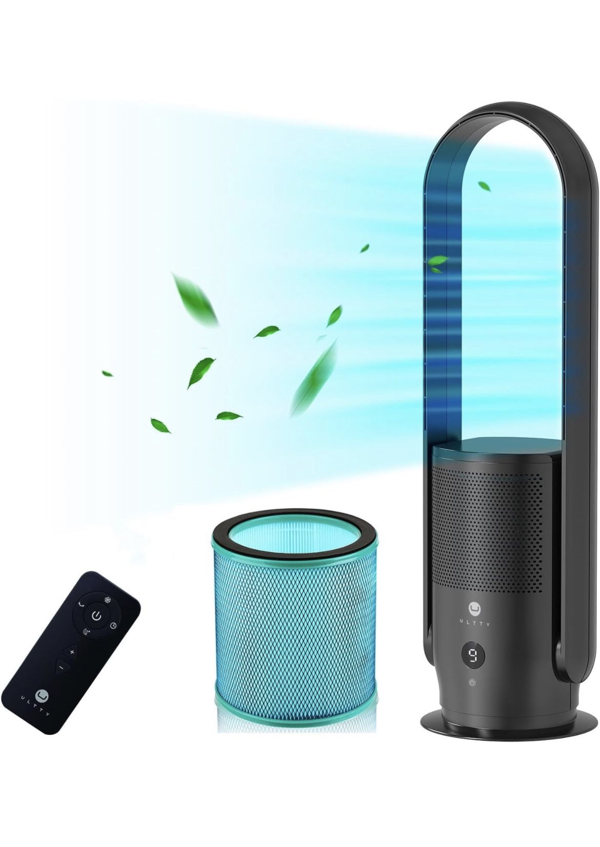 Air Purifier Bladeless Tower Fan 