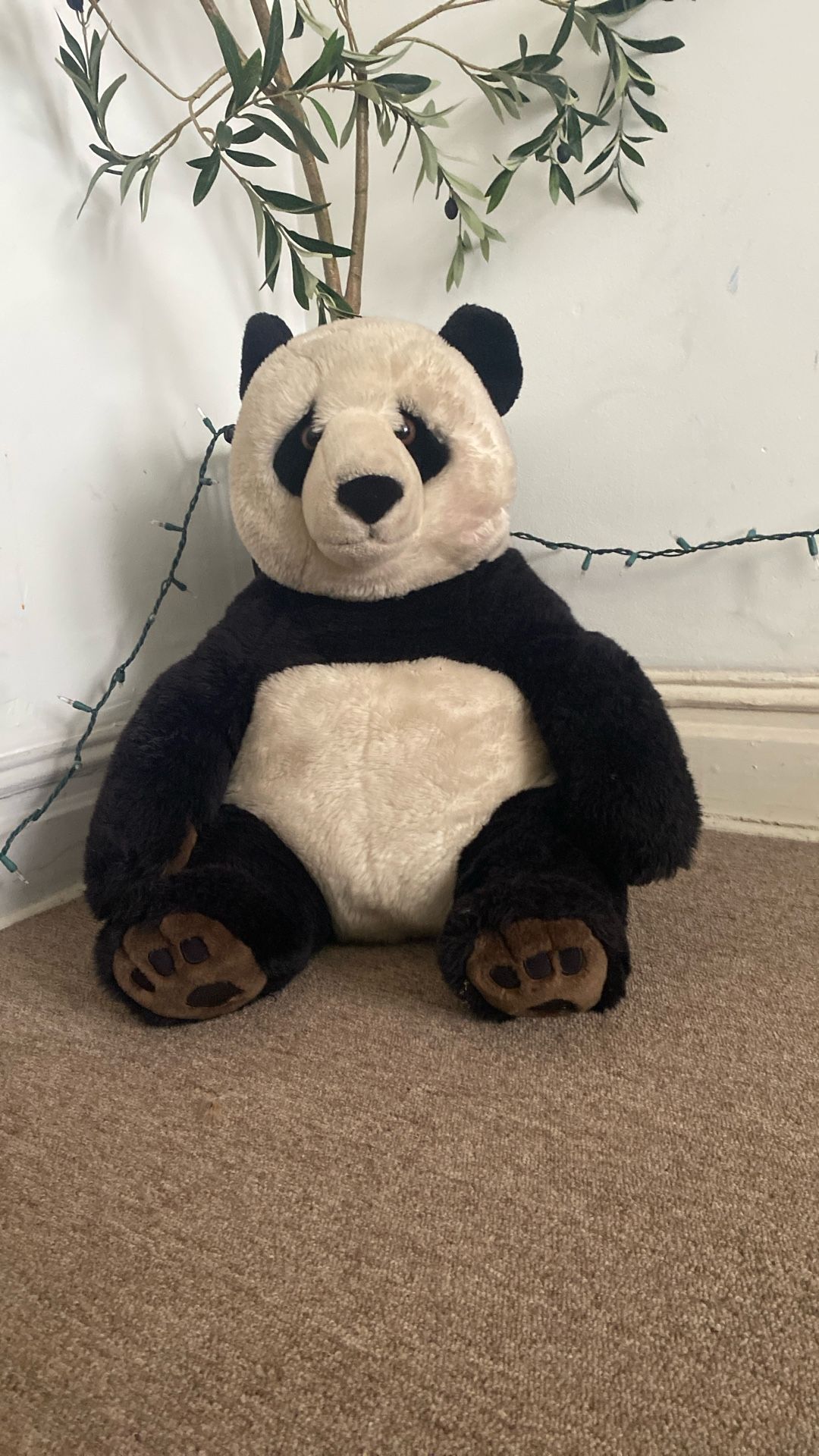Sitting Panda Bear Stuffed Animal