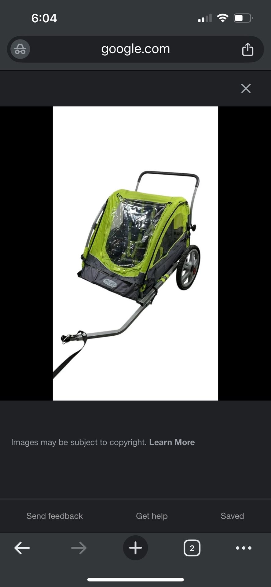 Instep 2 Seat Bike trailer