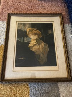 "La Modiste" Signed, Original Limited Print French Art Impressionism