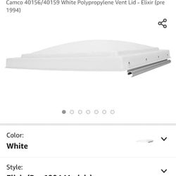 Camco 40156/40159 White Polypropylene Vent Lid - Elixir (pre 1994)

