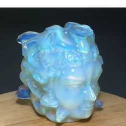 99g Natural Crystal.opallite.Hand-carved. Exquisite Medusa https://offerup.com/redirect/?o=aGVhZC5naWZ0 A8