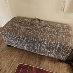 Gray Cushioned Chest Hope Footlocker Bench