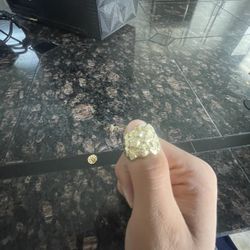 Gold Nugget Ring 