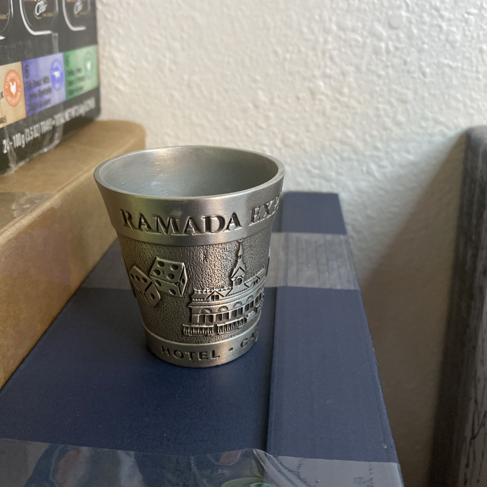 Vintage "Ramada Express" Royal Genuine Pewter Souvenir Shot Glass Rare!