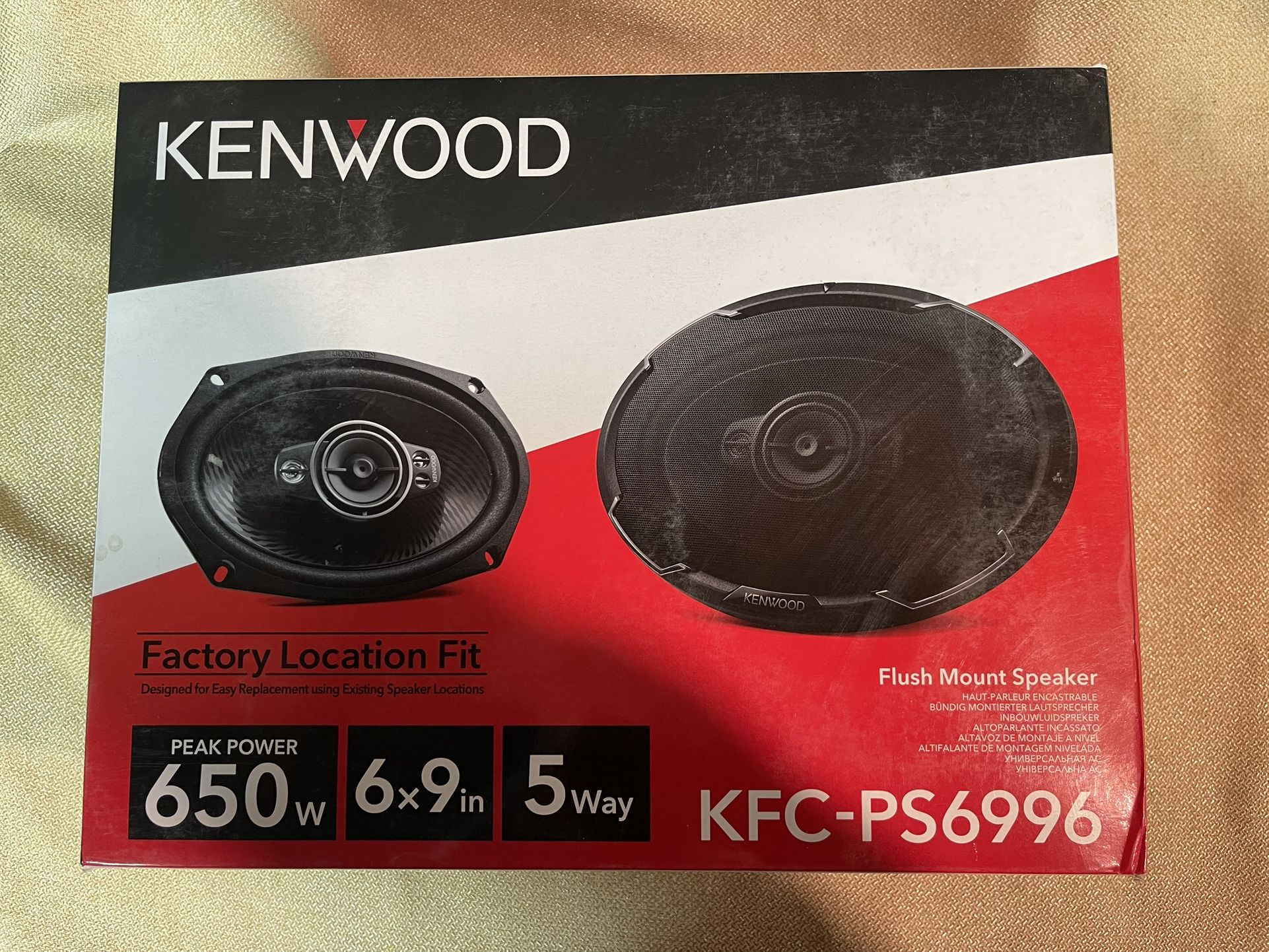 Kenwood KFC-PS6996 6x9" 6 x 9inch Car Audio 5-Way Flush Mount Speakers New https://offerup.com/redirect/?o=Ty5ib3g=