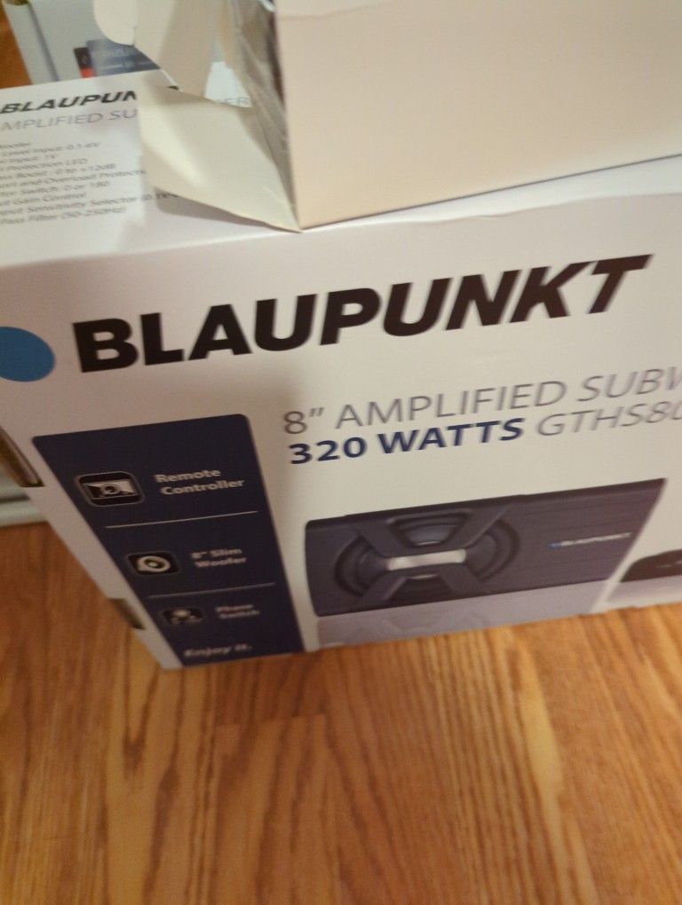 Blaupunkt 8 Inch Amplified Subwoofer FS