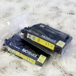 NEW Two Epson DuraBrite Ultra 252 Yellow Ink Cartridges