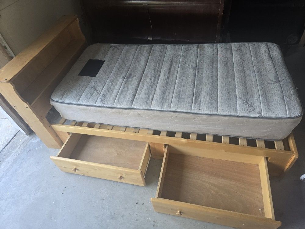 Twin With Bed Frame $25