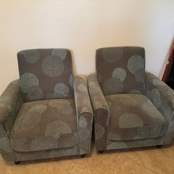 Set Of 2 Decorative Armchairs