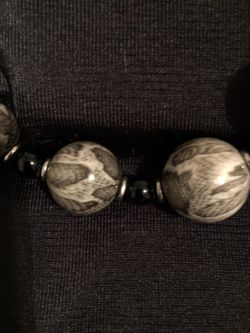 Snake look necklace set