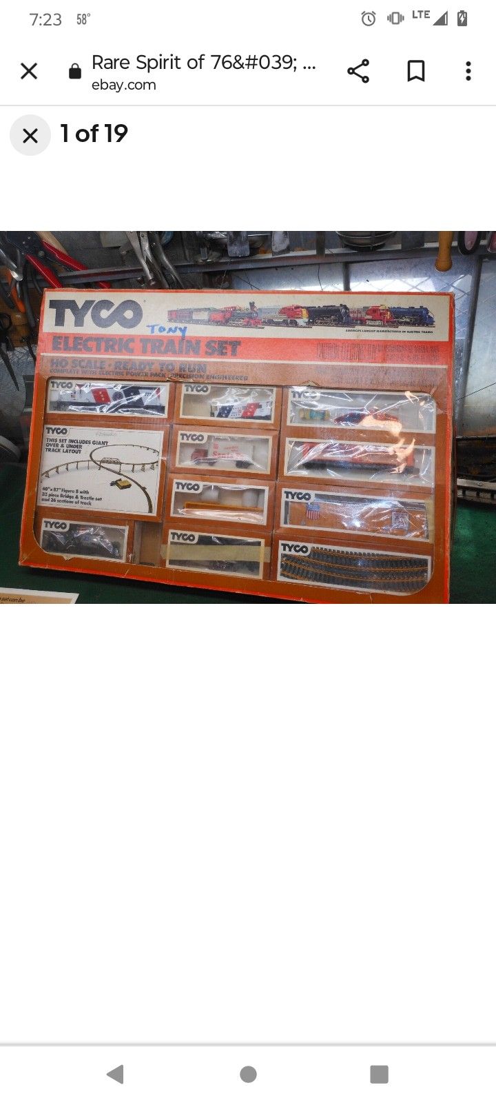 Tyco Vintage Train Set 