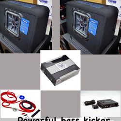 NEW POWERFUL BASS PACKAGE KICKER L7s 10” Installation Included 