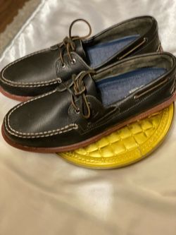 SPERRY TOP SIDER Authentic Original 2-Eye Boat Shoes Black Leather Men’s Size 13M
