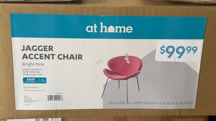 At Home Jagger Accent Chair – Bright Pink