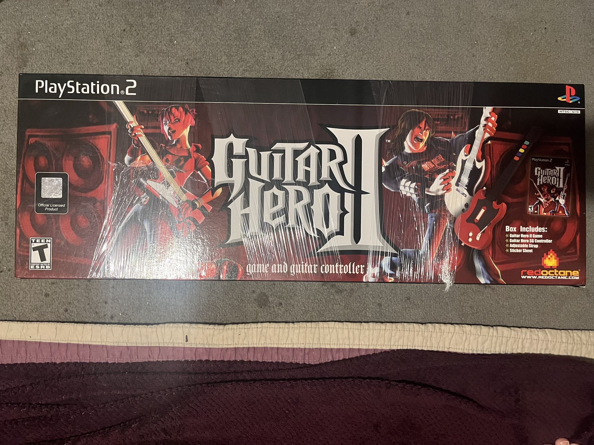 Ps2 Guitar Hero bundle Guitar + 3 Games