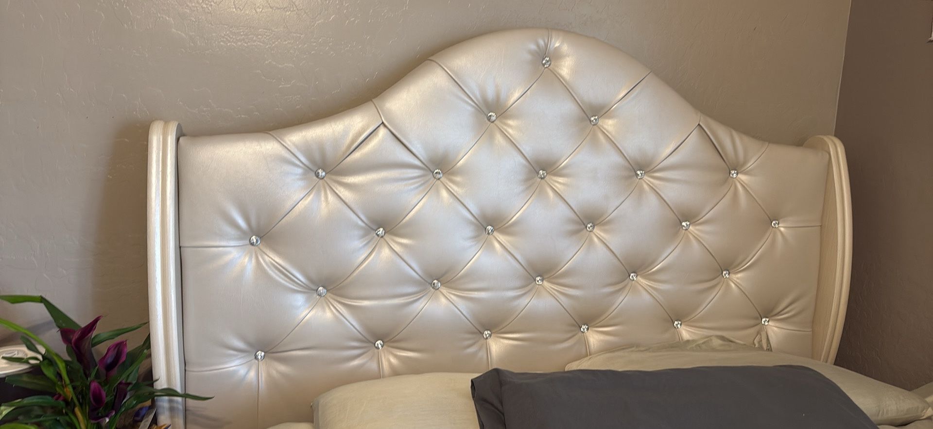 Queen Bed Frame + Box Spring – Excellent Condition