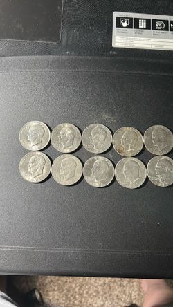 10 Eisenhower dollars