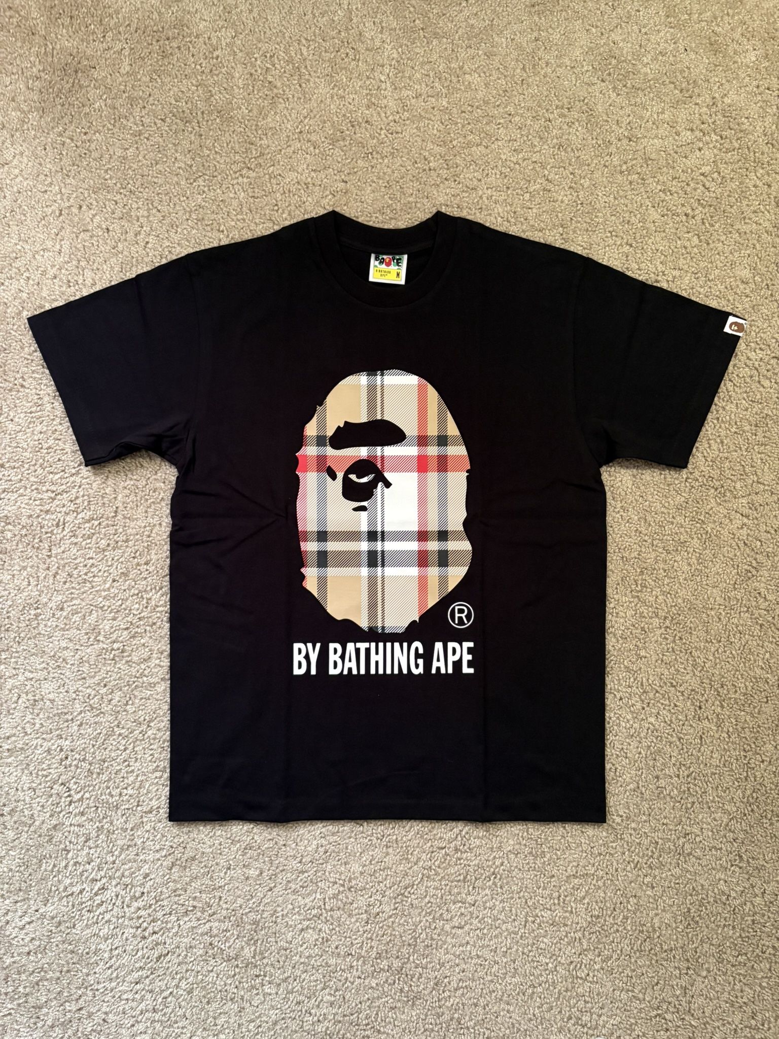 Bape Check By Bathing Ape Tee Black Size Medium