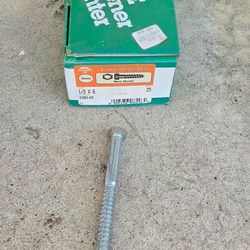 1/2 x 6 inch Lag Screws