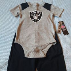 Raiders Toddler Outfit, New 