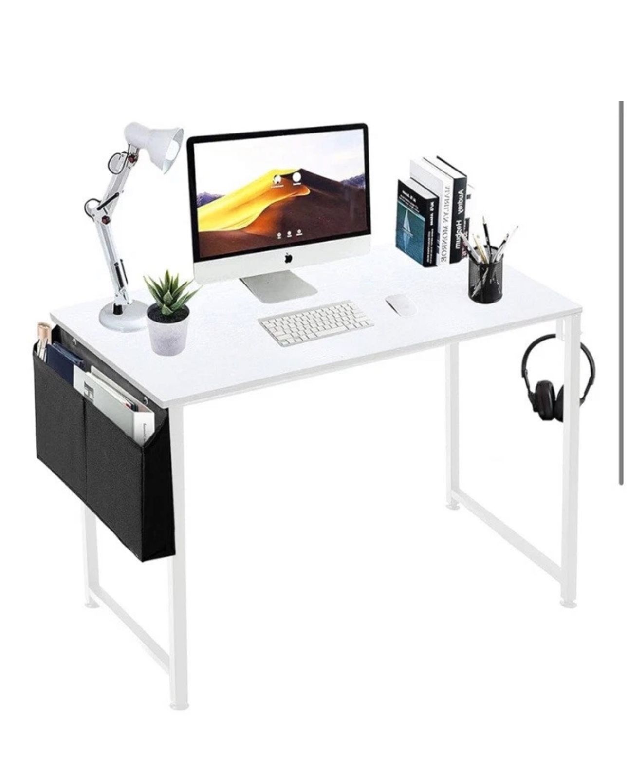 3pc Set Computer Desk Office Chair/Monitor Stand