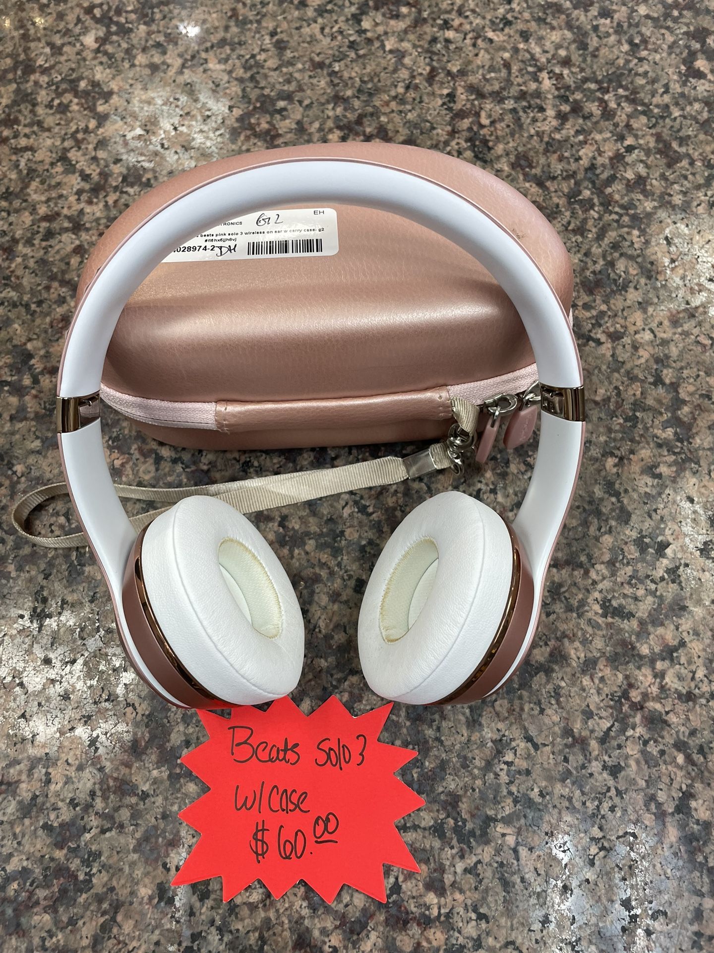 Beats Solo 3 W/Case Pink