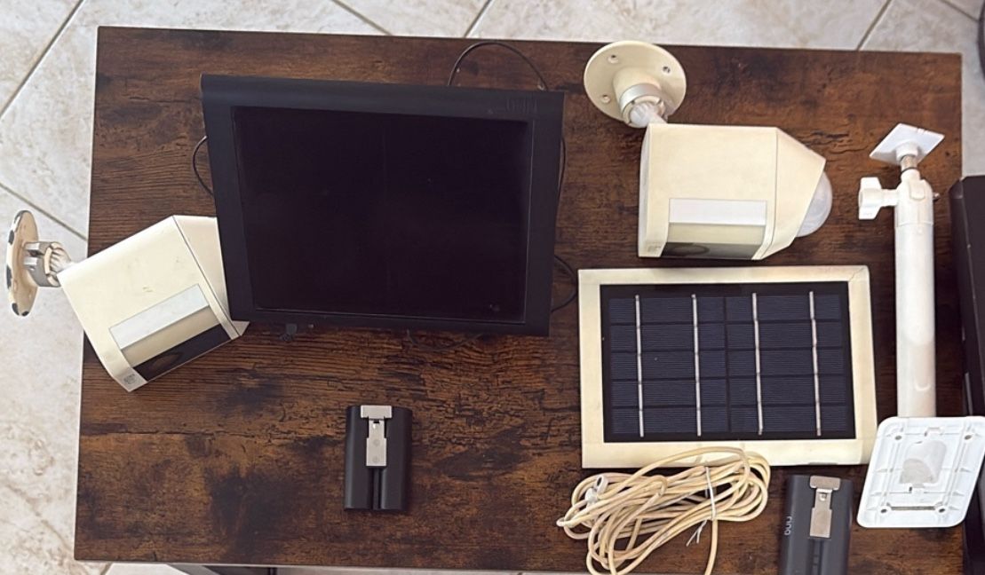 Ring Camera X 2 - With Solar Panels And Batteries. Ready To Be Used!