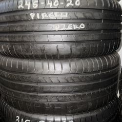 Two Tires (2) 245-40-20 Pirelli Pzero