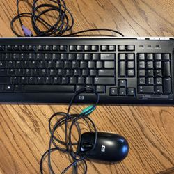 HP Full Keyboard And Mouse $20