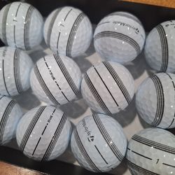 Taylormade tp5&tp5x stripe golf balls 12 balls. One dozen
