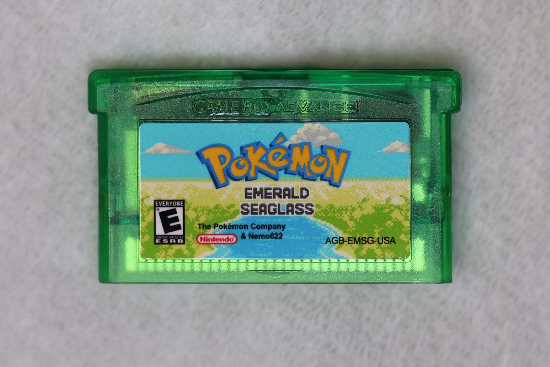 Pokémon Emerald Seaglass Gameboy Advance GBA/DS Lite - Limited Edition