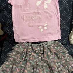 Cherokee Skirt Size 4t And Crazy 8 T Shirt Size 4