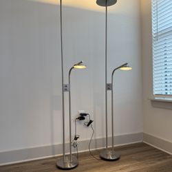 Silver Floor Lamp