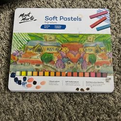 Partly used soft Pastels 