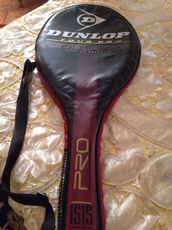 Dunlop tennis racket and bag